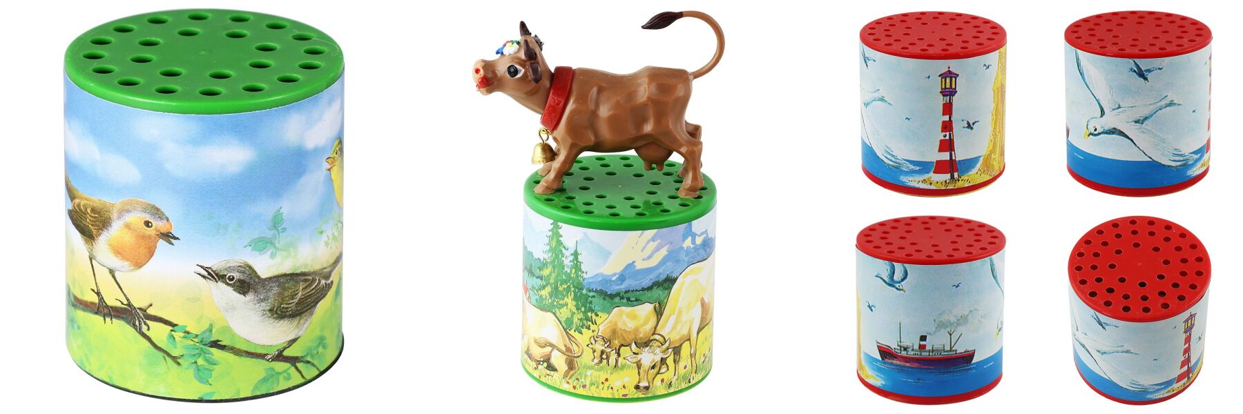 Freak Scene Geräuschdose „Kuh“ – MUH Dose, Lustiges Spielzeug Mit 1950er Design, Kinderspielzeug