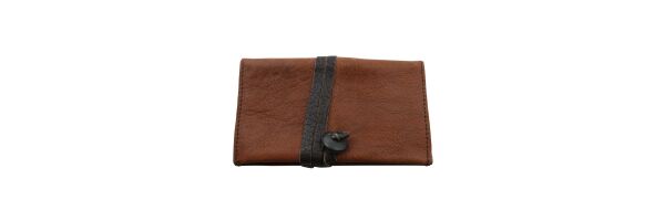 Tobacco pouches of leather