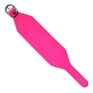 Lederarmband blank -L- neon-pink - Armband aus Leder