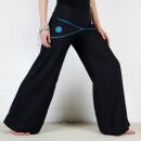 Yoga hippie summer pants - black-blue