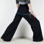 Yoga hippie summer pants - black-blue