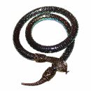 Costume jewelery - flexible snakechain neckles - colorful