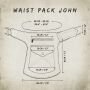 Hip Bag - John - Pattern 02 - Bumbag - Belly bag