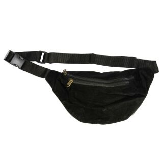 Riñonera - Louis - negro terciopelo - Cinturón con bolsa - Cangurera