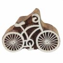 Timbro in legno - bicicletta - grande - 7 cm - Legno