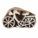 Timbro in legno - bicicletta - piccolo - 3,5 cm - Legno