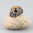Wooden Stamp - Bicycle - small - 1,3 inch - Stamp made of wood