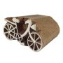 Wooden Stamp - Bicycle - small - 1,3 inch - Stamp made of wood