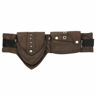 Riñonera - Jerry - marrón - Cinturón con bolsa - Cangurera con varios bolsillos