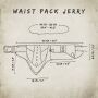 Gürteltasche - Jerry - braun - Bauchtasche - Hüfttasche mit mehreren Taschen