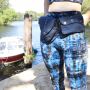 Gürteltasche - Jerry - blau - Bauchtasche - Hüfttasche mit mehreren Taschen