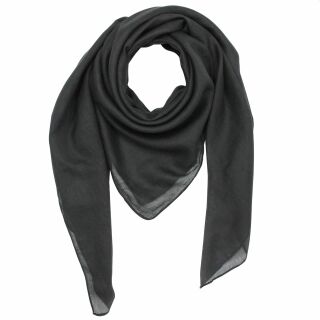 Sciarpa di cotone - grigio-antracite - foulard quadrato
