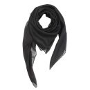 Sciarpa di cotone - grigio-antracite - foulard quadrato