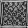 Kufiya - Pentagram black - white - Shemagh - Arafat scarf