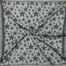 Kufiya - Keffiyeh - Estrellas grandes y pequeñas negro - gris - Pañuelo de Arafat