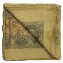 Baumwolltuch - Indisches Muster 1 - braun - hellbraun - quadratisches Tuch