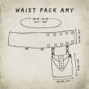 Riñonera - Amy - Modelo 04 - Correa de cinturón con bolsillo extraíble