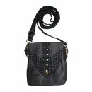 small Shoulder bag - black and white dots 2 - brown -...