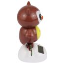 Figura asintiendo con la cabeza Solar - Búho - marrón