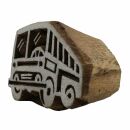Sello de madera - autobús - 5 cm - Madera