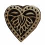 Sello de madera - corazón - 3 cm - Madera
