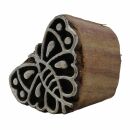Timbro in legno - farfalla 02 - 3,5 cm - Legno