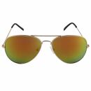 Gafas de aviador - gafas de sol - L - amarillo metalizado