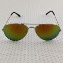 Gafas de aviador - gafas de sol - L - amarillo metalizado