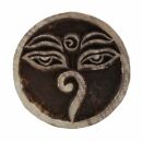 Wooden Stamp - Buddha Eyes - 1,9 inch - Stamp made of wood