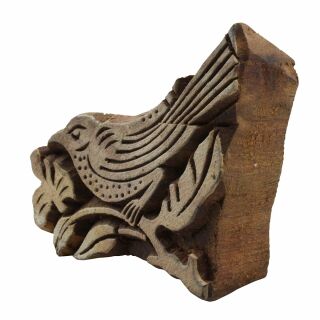 Sello de madera - pájaro 01 - 8 cm - Madera
