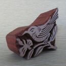 Timbro in legno - uccello 01 - 8 cm - Legno