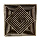 Wooden Stamp - Square 02 - 1,9 inch - Stamp made of wood