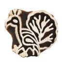 Wooden Stamp - Peacock - 1,3 inch - Stamp made of wood