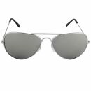 Aviator Sunglasses - L - silver mirrored