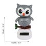Figura asintiendo con la cabeza Solar - Búho - gris