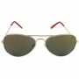Aviator Sunglasses - L - gold mirrored
