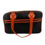 70s Up Carrier Bag - S-7006 - black-orange-white - Sling bag