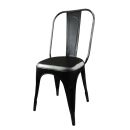 Stuhl - Metall schwarz - Sitzmöbel - Metallstuhl