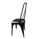 Sedia - Metal black - Mobili Seat - Sedia in metallo