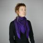Cotton Scarf - Indian pattern 1 - purple 2 - squared kerchief