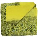 Baumwolltuch - Indisches Muster 1 - gelb - quadratisches Tuch