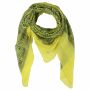 Sciarpa di cotone - Modello dallIndia 1 - giallo - foulard quadrato