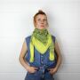 Sciarpa di cotone - Modello dallIndia 1 - giallo - foulard quadrato