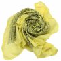 Cotton Scarf - Indian pattern 1 - yellow light - squared kerchief