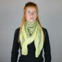 Cotton Scarf - Indian pattern 1 - yellow light - squared kerchief
