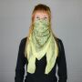 Cotton Scarf - Indian pattern 1 - yellow light - squared kerchief