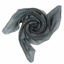 Pañuelo de algodón - Estampado de India 1 - gris - Pañuelo cuadrado para el cuello