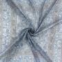 Baumwolltuch - Indisches Muster 1 - grau - hellgrau - quadratisches Tuch
