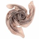 Sciarpa di cotone - Modello dallIndia 1 - salmone - foulard quadrato