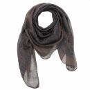Sciarpa di cotone - elefante marrone - blu-nero - foulard...